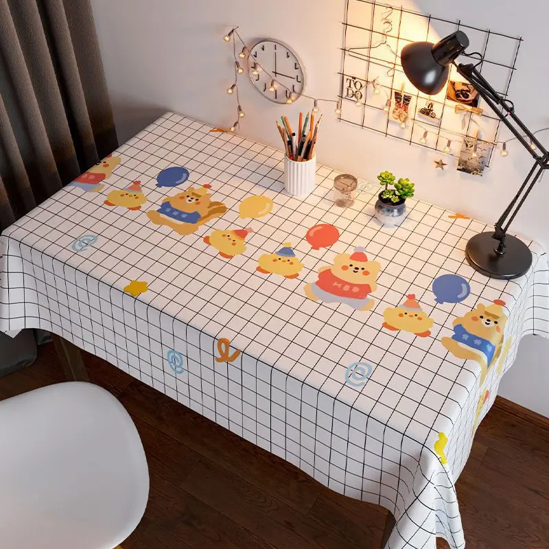 Table Cloth Inset Wind Waterproof and Oil Resistant Student Desk Cute Japanese Rectangular Tea Table Tablecloth Mantel Mesa стол