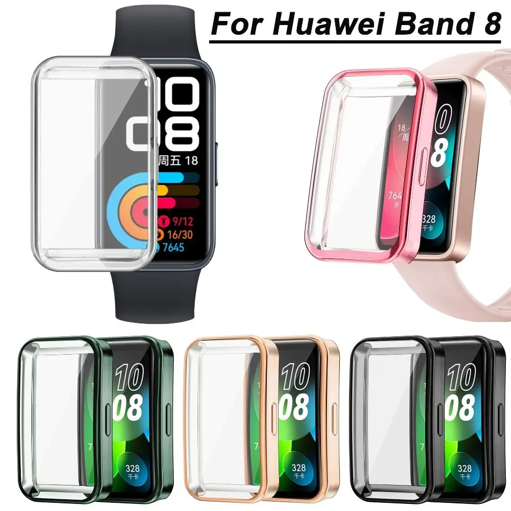 Akcesoria pełne pokrycie Smart Watch TPU pokrywa ochronna osłona ekranu dla Huawei Band 8