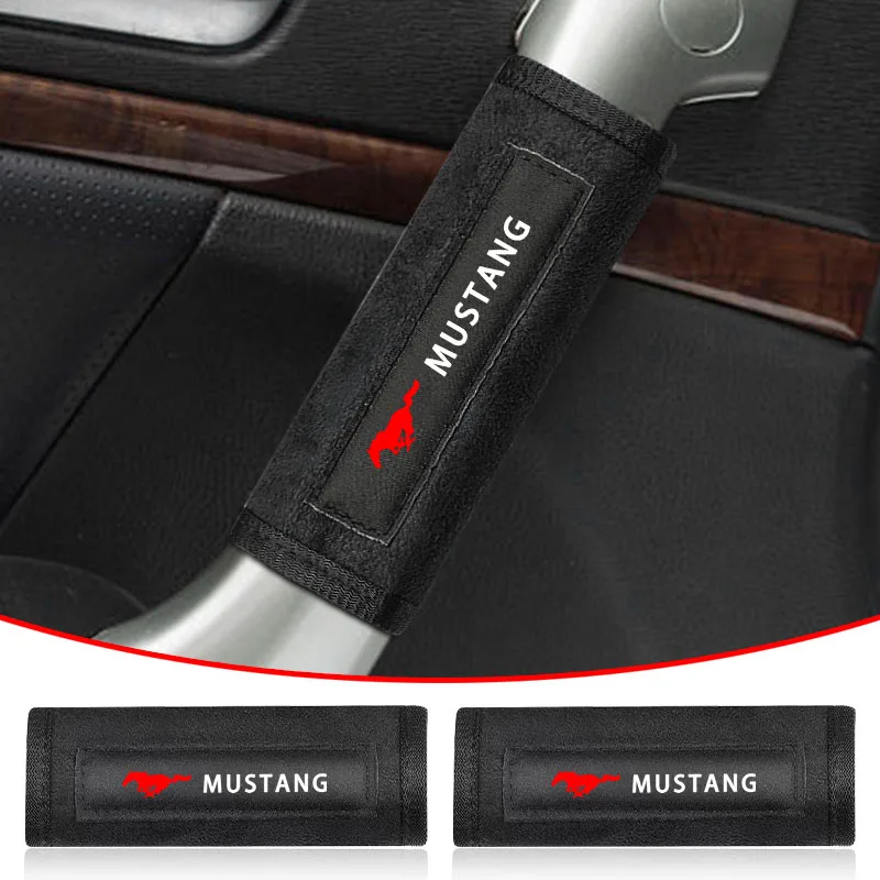For Ford Mustang Universal Big Size Shelby GT 2015-2022 Car Goods Pull Gloves Roof Armrest Handle Protect Cover Accessories