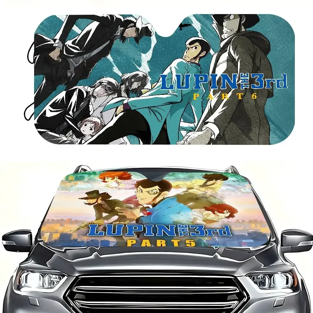 

L-Lupin The Third Personalized Windshield Sunshade Car Cover Sun Shade Auto Sun Visor Car-covers Car Solar Protection