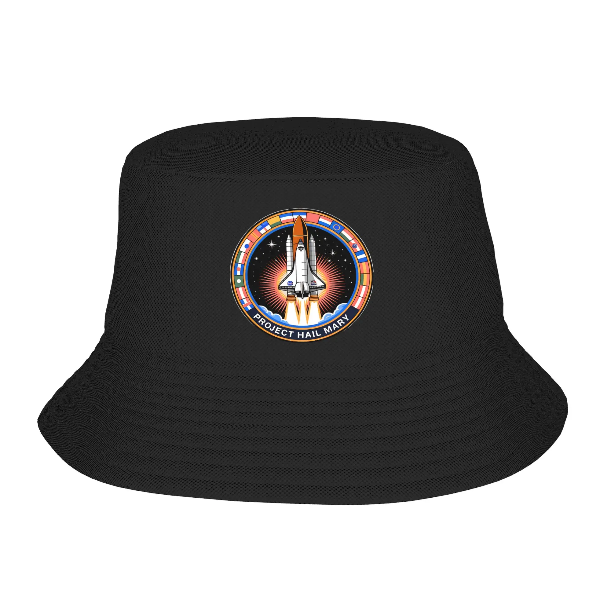 Project Hail Mary Bucket Hat Hip Hop Fisherman Caps Tragbare Angel-Sonnenhüte für Männer und Frauen, modische Grafik-Kappe