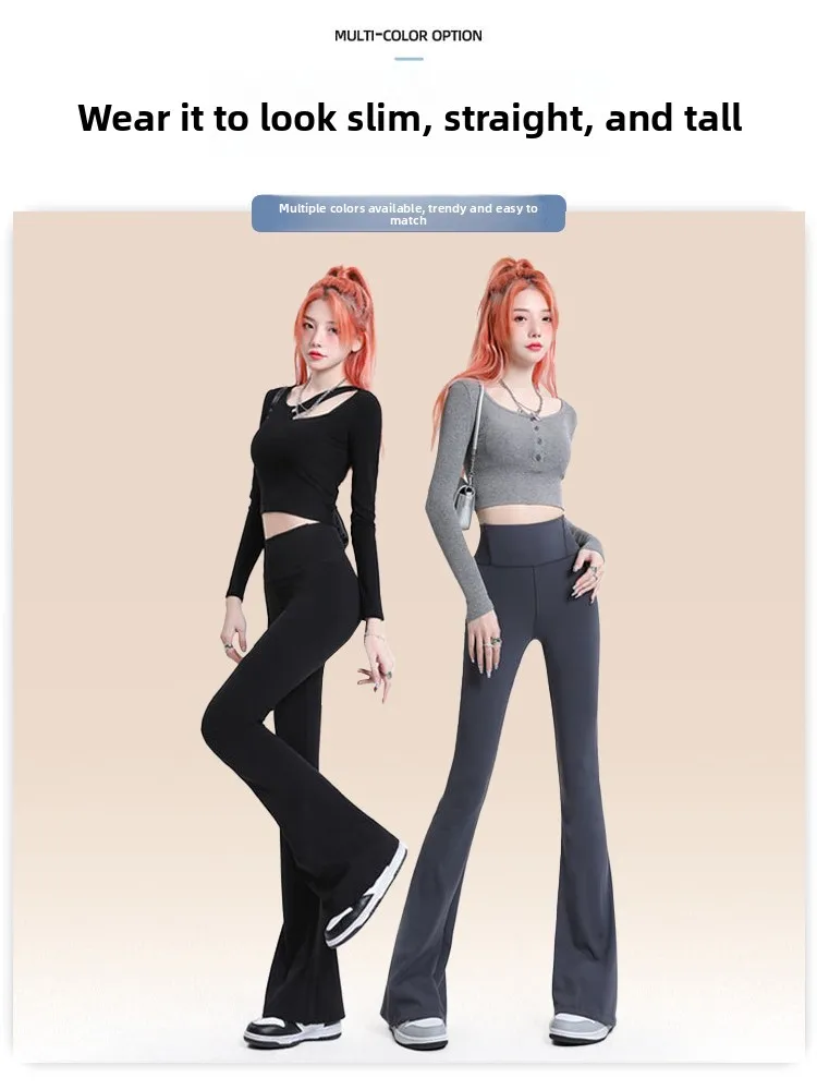 Modalne spodnie do jogi z wysokim stanem, wysoką elastycznością, wyszczuplające, z efektem skórzanego wykończenia, cienkie legginsy modelujące brzuch, idealne na wiosnę i jesień.