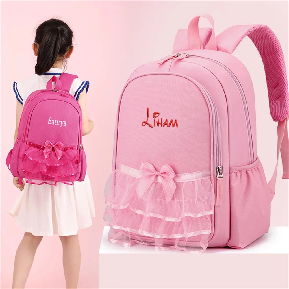 Personalized Girls Danceing Class Backpack Custom Lightweight Children's New Primary School Backpack Princess Dancing Backpacks