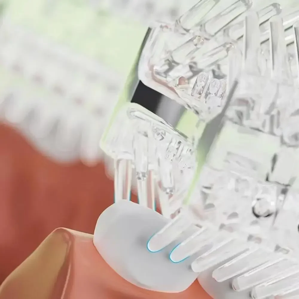 Spazzolino da denti a forma di U in morbido silicone per bambini: fronte-retro, custodia da viaggio inclusa, regalo perfetto per la festa dei bambini, igiene orale dei bambini