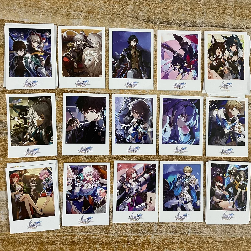 Honkai Star Rail Anime Cards 40PCS Silver Wolf Blade LOMO Card Self Made Paper Card Photocard Fans Collection Exquisite Postcard