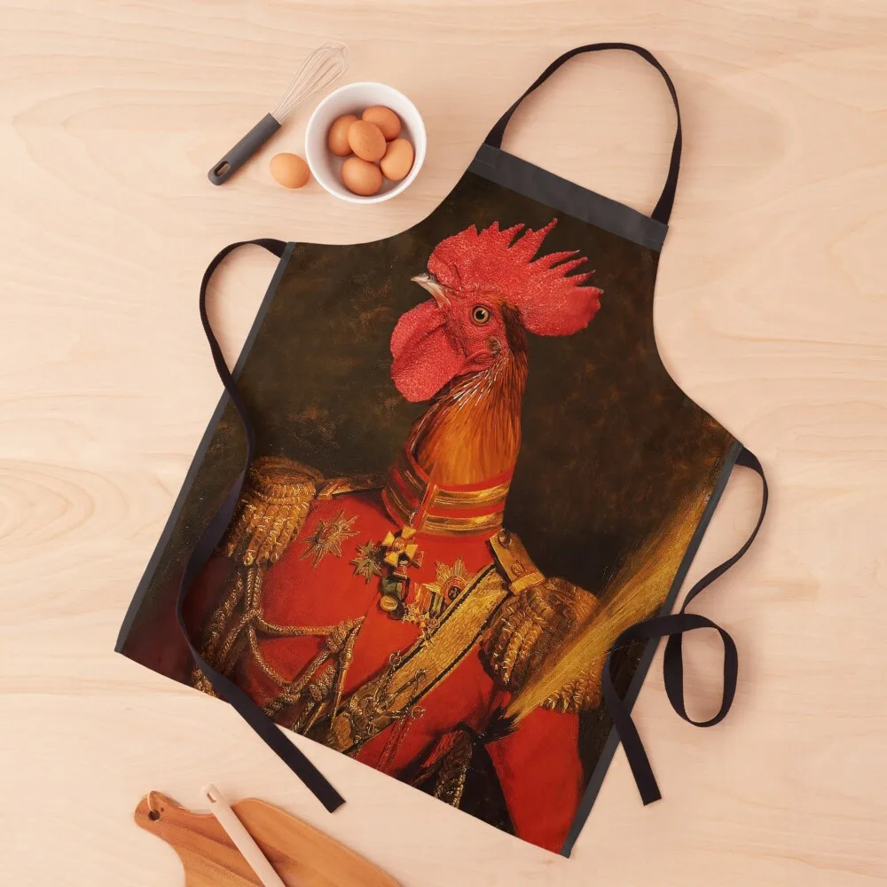 

Renaissance Rooster, Renaissance Cock Apron custom women's kitchen Hairdressing Hairdresser Accessories Apron