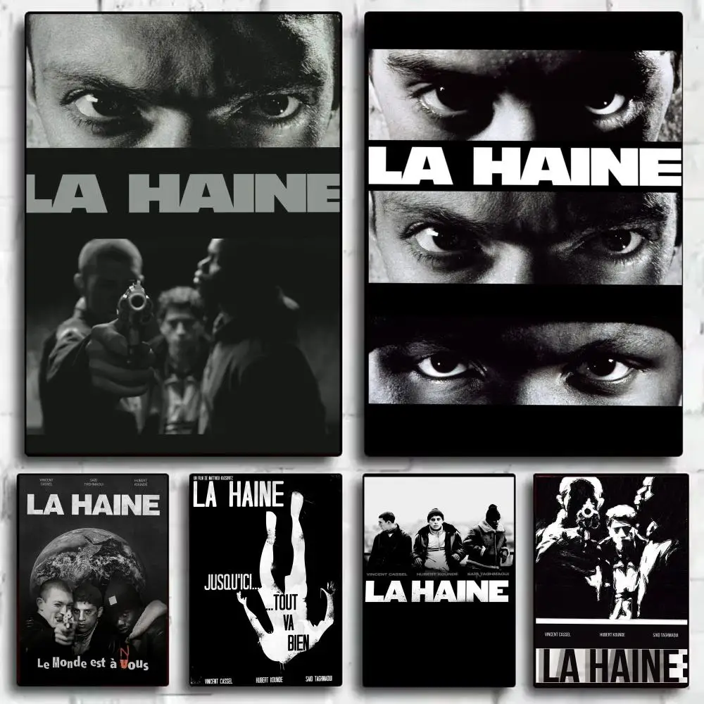 L-La Haine Retro Movie Poster Stickers HD Waterproof Paintin