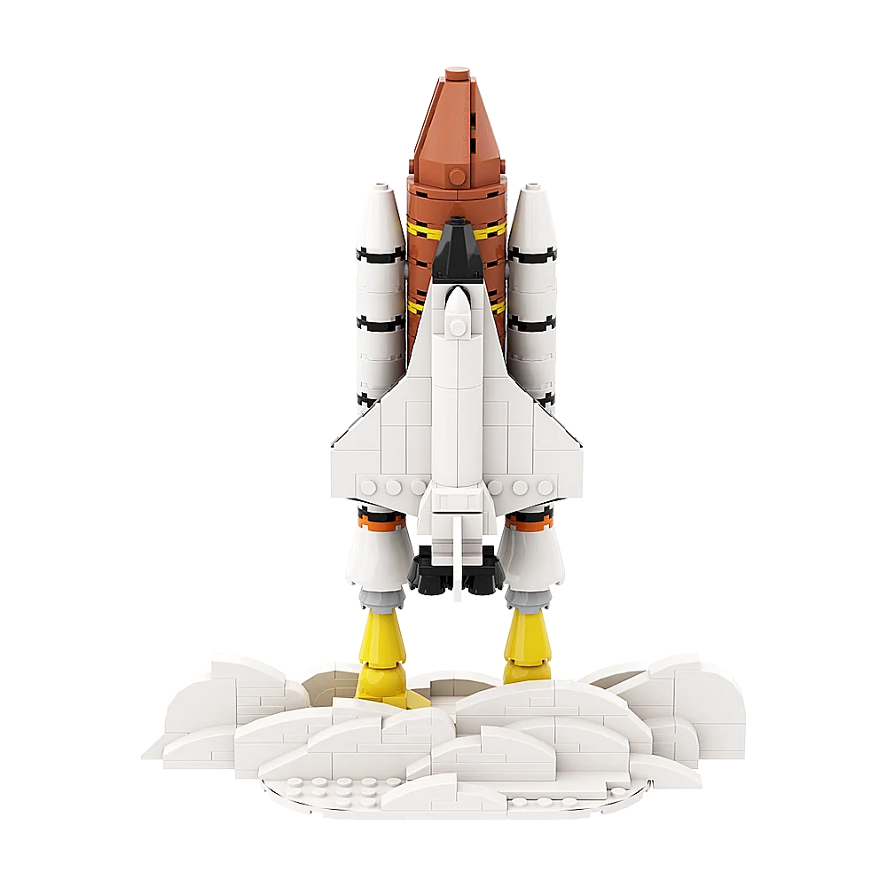 MOC SPACVIER-décennie s de Construction de Fusée Spatiale, Modèle de Navette Spatiale, Briques de Bricolage, Jouets Créatifs, Cadeau pour Enfant