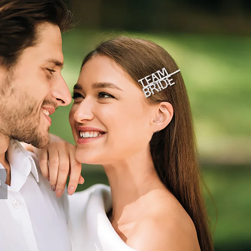 Banda para el pelo para decoración de boda, horquilla de equipo, banda de satén, decoración de despedida de soltera