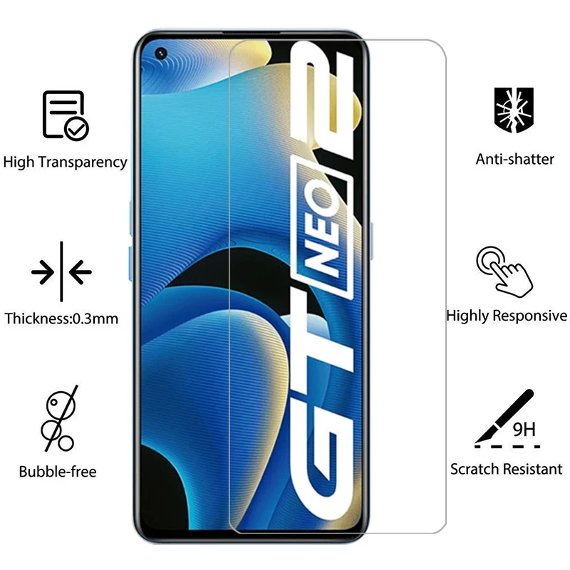 حافظة هاتف لهاتف Realme gt neo 2 من الزجاج المقسى على Real Megtneo neo 2 gtneo2 5g غطاء خلفي 360 Realmi Reali reame relme Real me