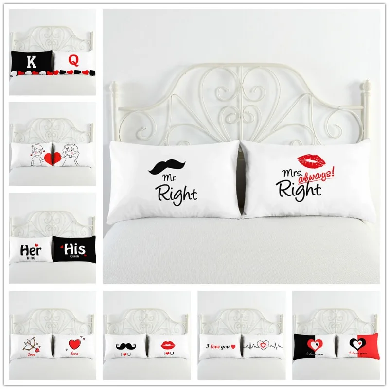 

2 шт. наволочка прямоугольная наволочка простой принт наволочка домашняя кровать наволочка мягкие наволочки 51x75 см/51x91 см