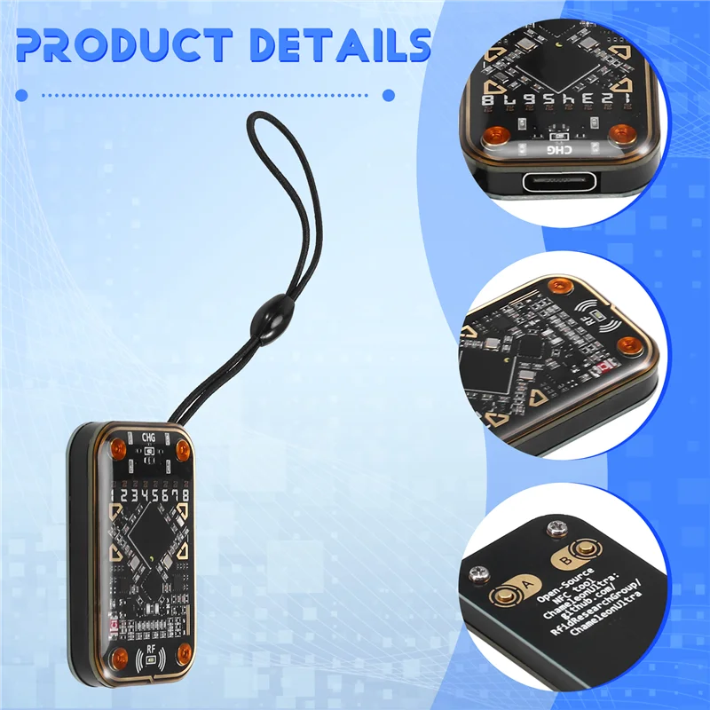 FUFU RFID Smart Chip Reader Smartcard Emulatore Emulatore RFID Lettura Scrittore Em125khz IC 13.56Mhz Badge Decodifica Supporto Clone Card