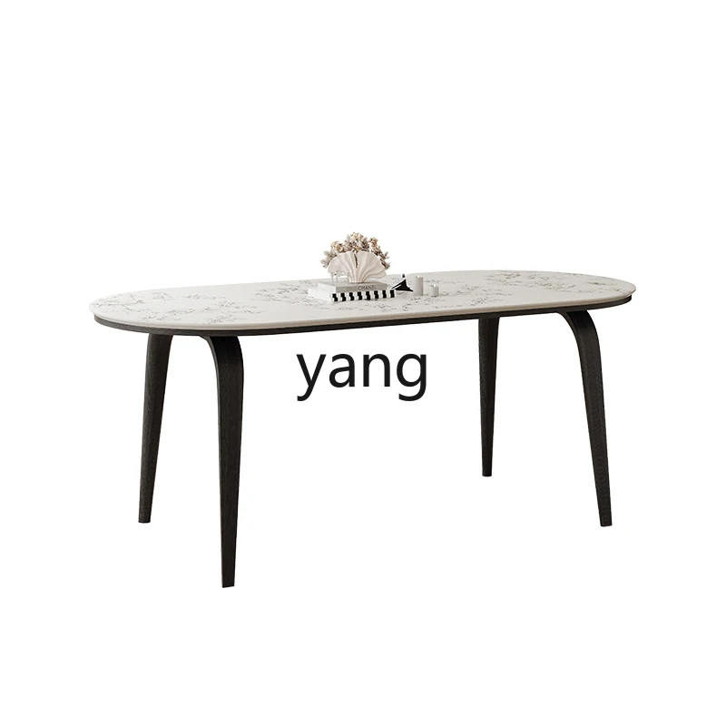 

LZR minimalist natural luxury stone slab rectangular wabi-sabi dining table