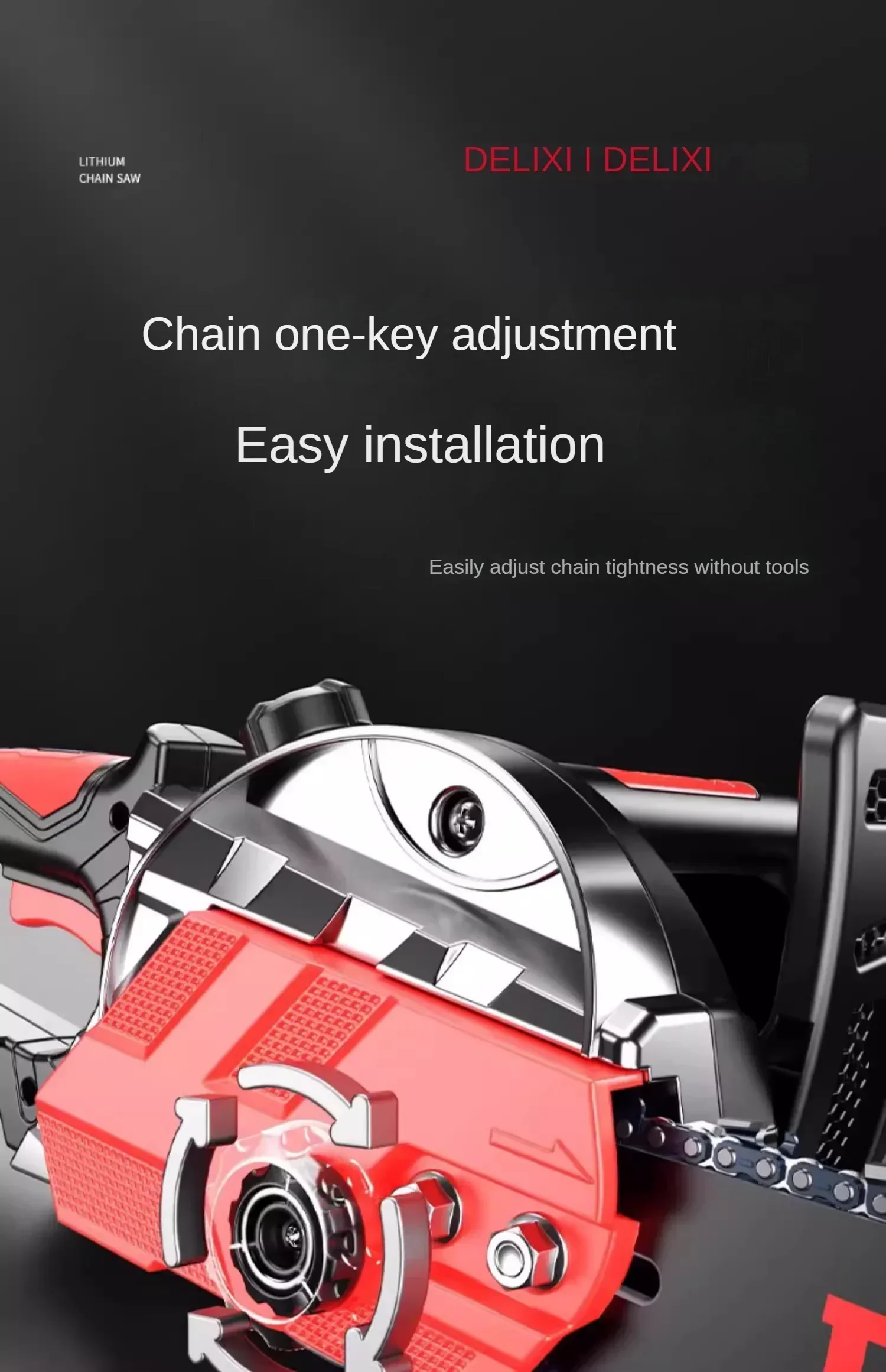 220V Powerful Electric Chainsaw, Ideal for Woodworking and Cutting Trees, Portable Handheld Tool