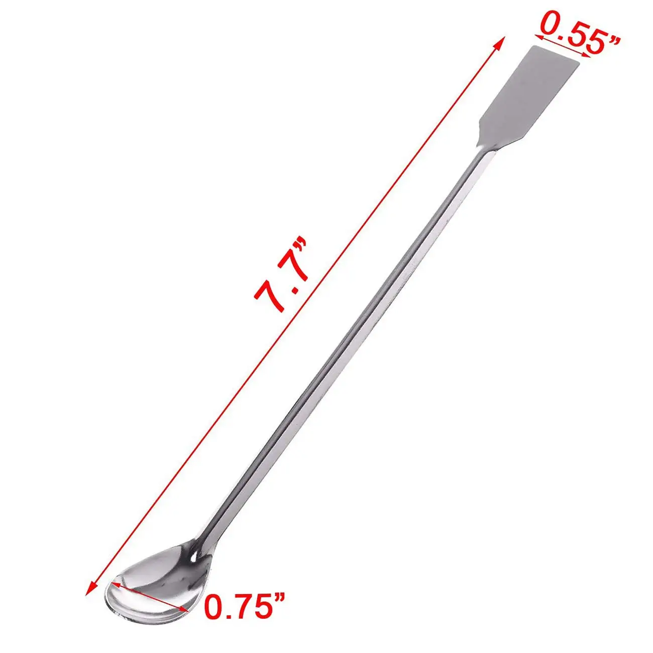20 cm Stainless Steel Laboratory Spoon, Double-Headed Scraper, Laboratory Sample Spoon, Stirring Spoon, micro Scraper