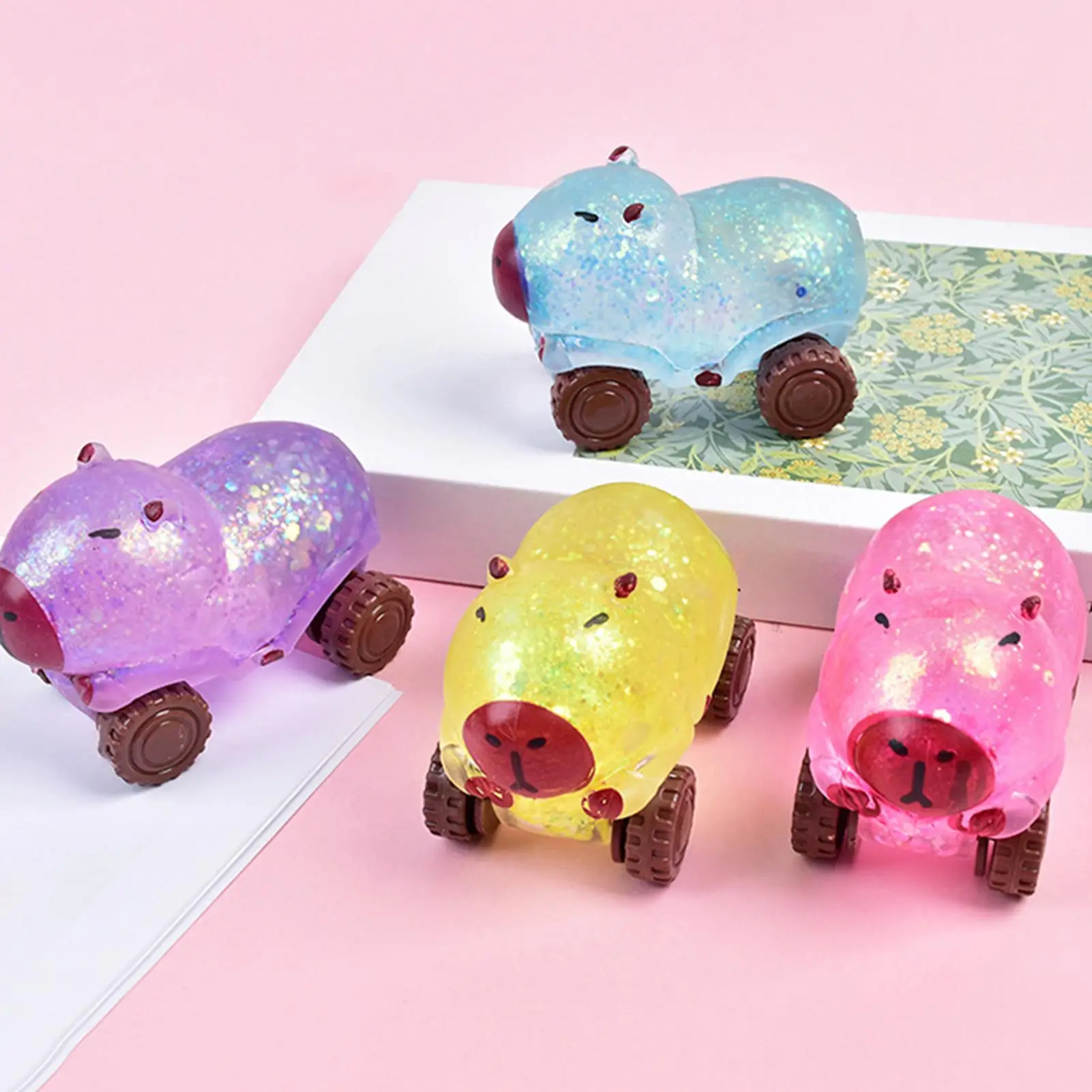 

Squeeze Toys For Kids Capybara Car Shaped Calming Favors Sensory Squeeze Toy For Home School Classroom Dorm College Travel Car