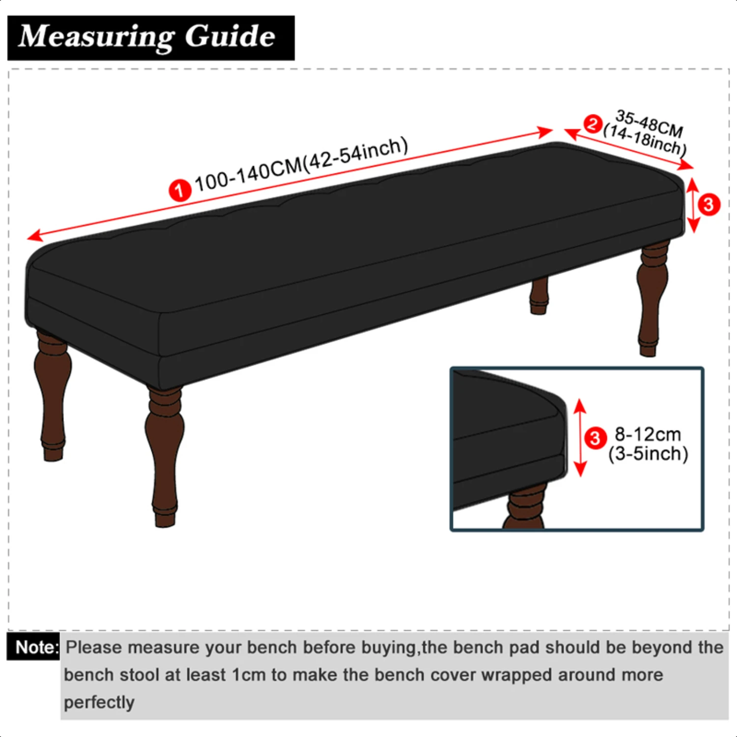 ect fit for any standard-sized bench. Elevate your home with this exquisite addition that is both practical and stylish. Benches