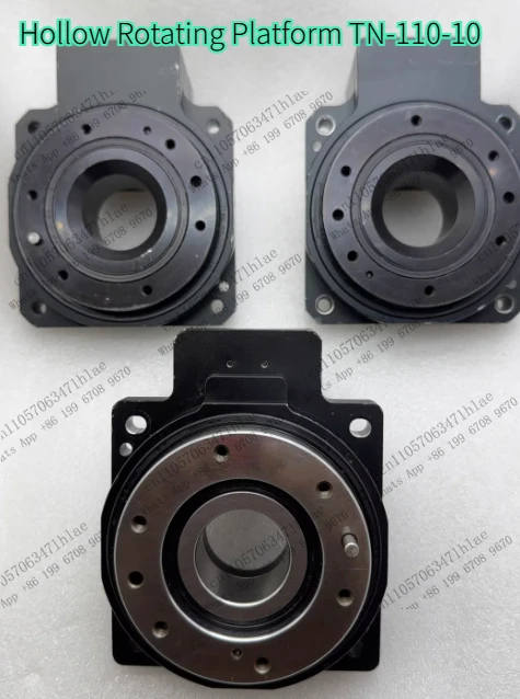 1PCS Hollow Rotating Platform TN-110-10 Ratio 1:10, Hollow Rotating Indexing Plate Rotating Platform Indexing Plate, Tested OK