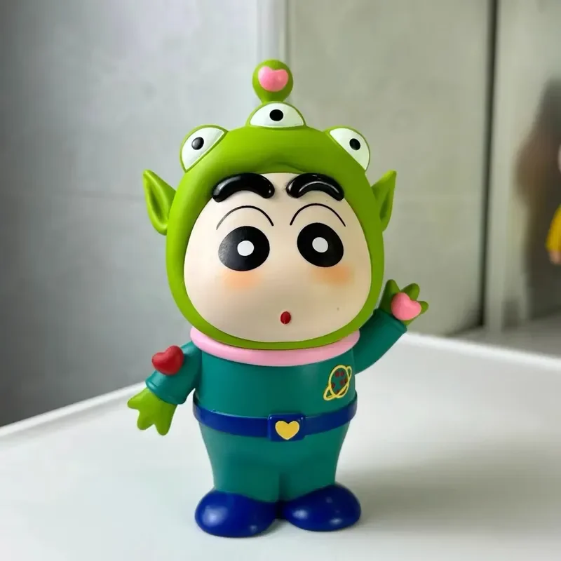 

Cartoon Crayon Xiaoxin Cos Woody Buzz Lightyear Action Figure Trendy Toys Car Ornament Desktop Decoration Statue Collection Gift