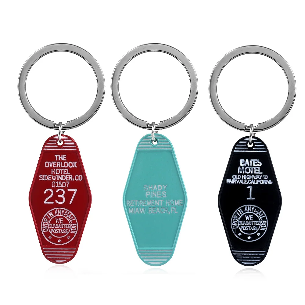 Twin Peaks The Great Northern Hotel Room Keychain 315 Key Tag Metal Keyring for Women Men Jewelry