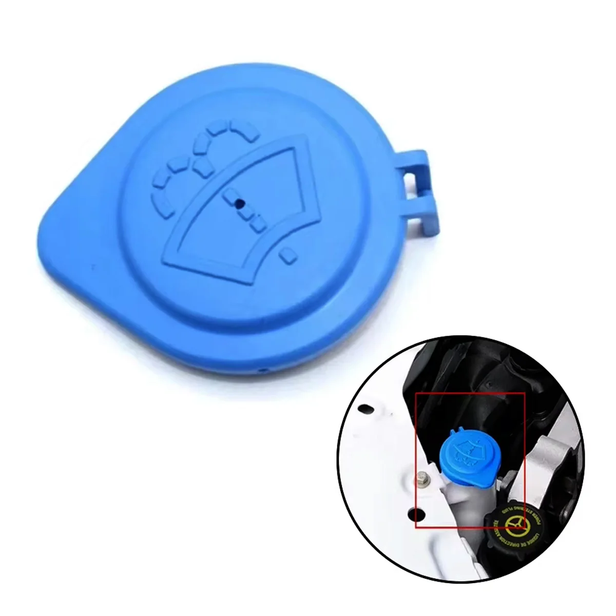 PINMOAP غطاء خزان السوائل لغسالة الزجاج الأمامي للسيارة مناسب لسيارة لاند روفر ديسكفري غطاء زجاجة ماء LR002266 1/5/10 قطعة