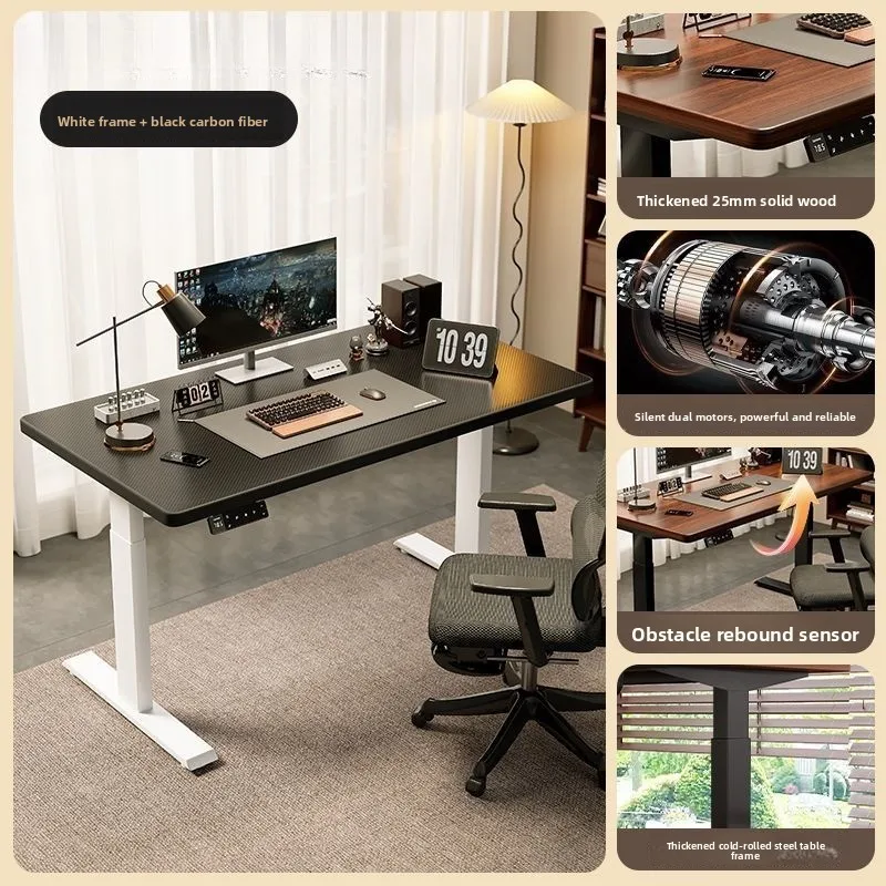 Electric lifting computer desk, notebook desk, student study desk, book