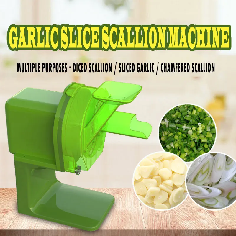 Korean Commercial Chopper Garlic Slice Scallion Pepper Cucumber Slice Leek Pleurotus Eryngii Multifunctional Rapid Slicer