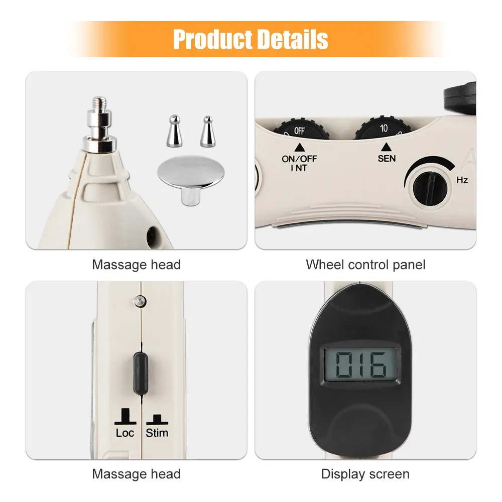Electronic Acupuncture Pen TENS Point Detector With Digital Display Laser Therapy Heal Massage Acupoint Muscle Stimulator Device