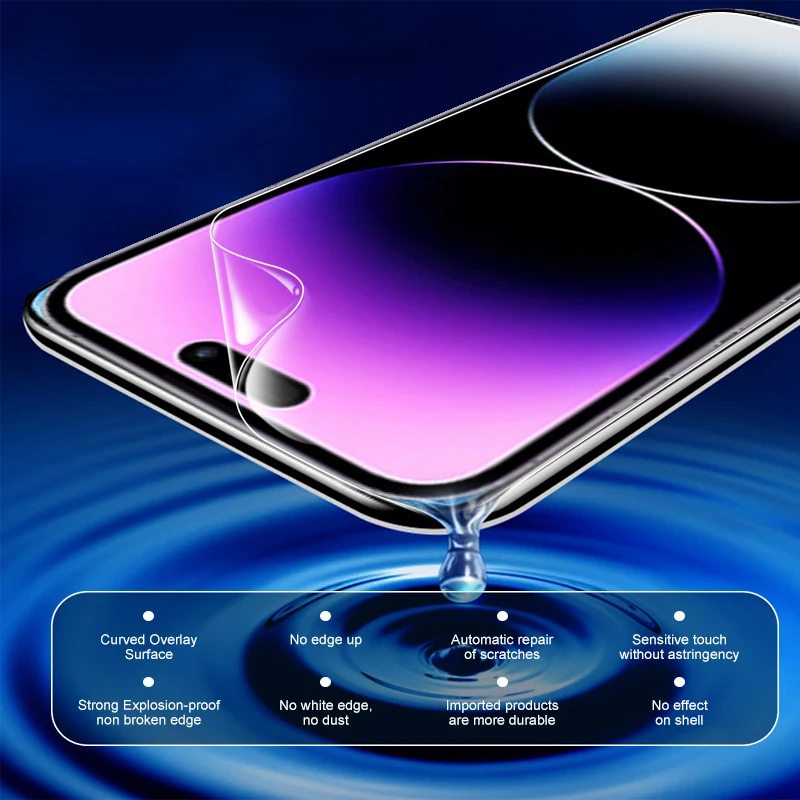 6in1 Hydrogel Film Voor Iphone 14Pro Max 2022 Camera Lens Protector Iphone14 Pro Max 14 Plus Ik Telefoon 14 Zachte bescherming Film