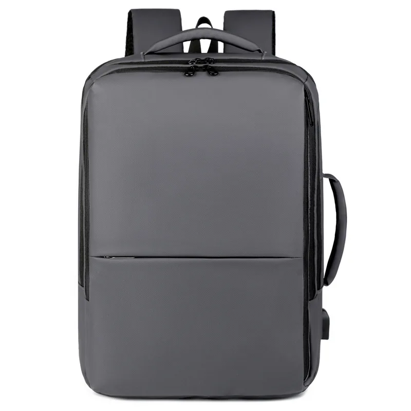 Backpack student schoolbag new leather film men's business computer backpack office worker high quality waterproof