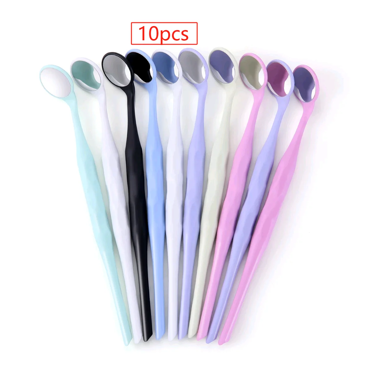 

5pcs/10pcsSingle Dental Anti-fog Mouth Mirror Surface Exam Mirrors Colorful Handle Reflectors Autoclavable Teeth Whitening Tool