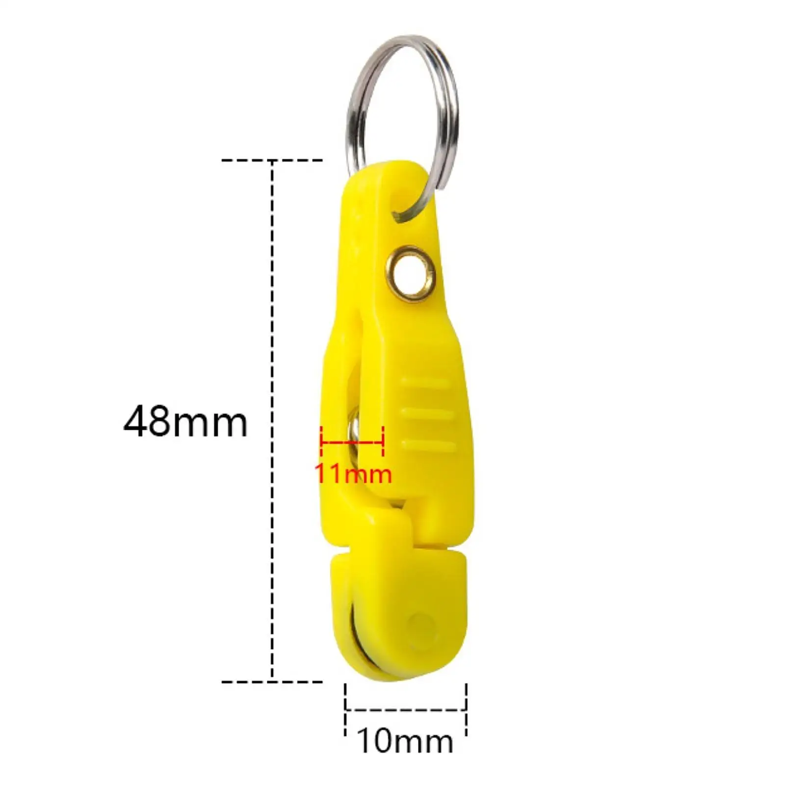 5Pcs Heavy Tension Snap Release Clips Snap Weight Clip Accessories with Keyring for Kite Trolling Fishing Weight Downrigger