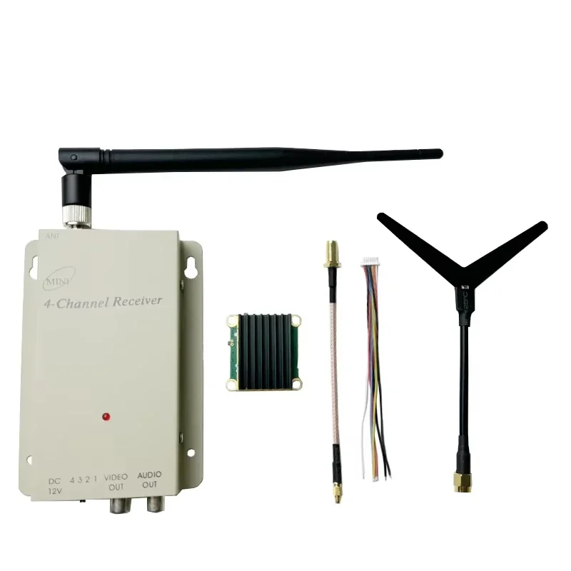 

1.2G 3W VTX+VRX White Remote Control Toy for FPV Drone Unisex 30km Transmission Distance Made of Plastic