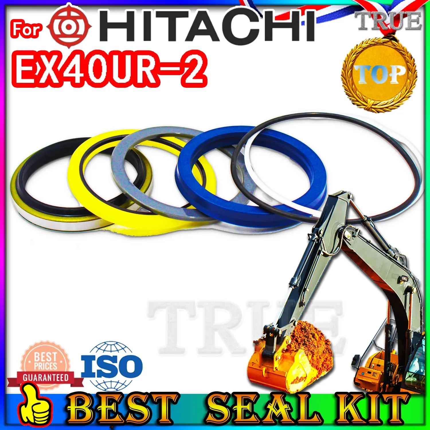 

For Hitachi EX40UR-2 Oil Seal Repair Kit Boom Arm Bucket Excavator Hydraulic Cylinder Hit EX40UR 2 Heavy Master Excavating Parts