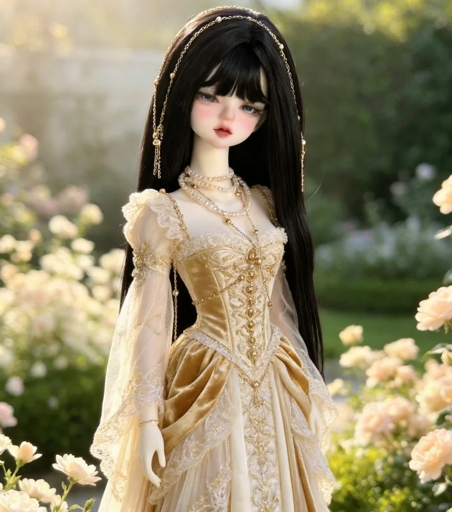 Beautifull wigs 1/4 mohair wig black color hardhead shell bangs hair free shipping