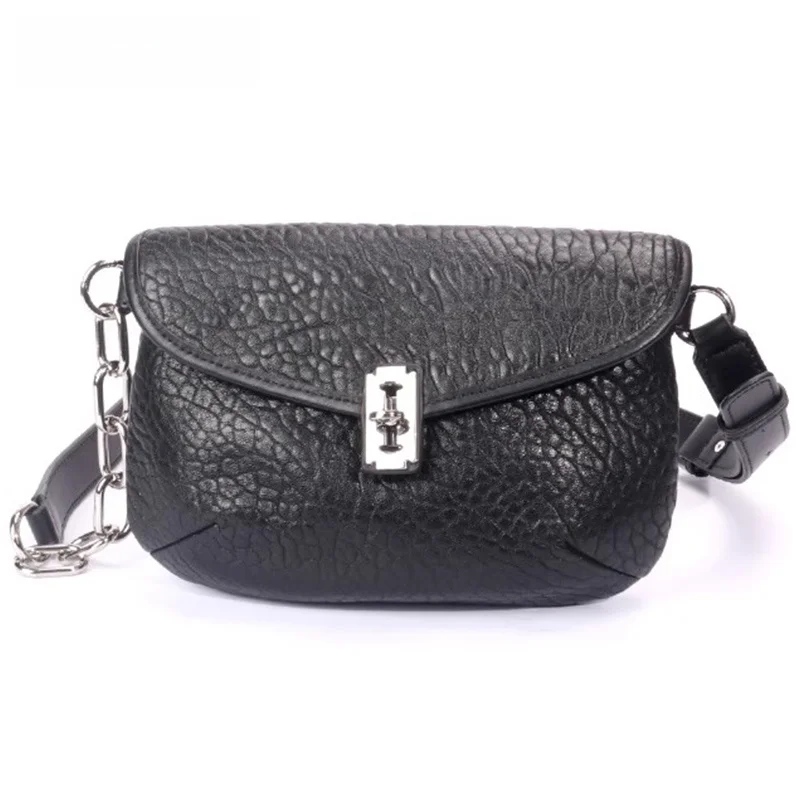 حقيبة كروس نسائية من Street Sle مصنوعة من الجلد على شكل فقاعة eep متعددة الاستخدامات كاجوال وحقيبة كتف واحدة وسلع جلدية #2