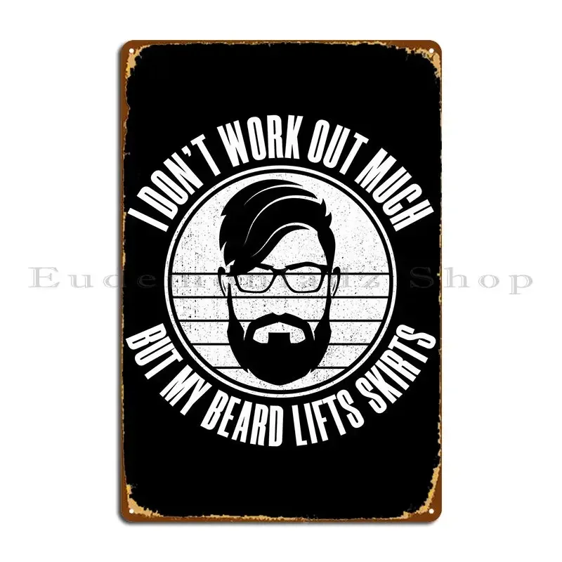 Full Beard Metal Plaque Designs Mural Club Bar Garage Club Tin Sign Poster