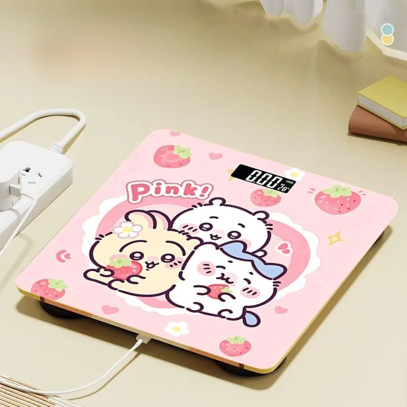 Cartoon Kawaii Electronic Bathroom Scale Weight Loss Dormitory Household High-definition 180kg Load Capacity Accuracy Chiikawa