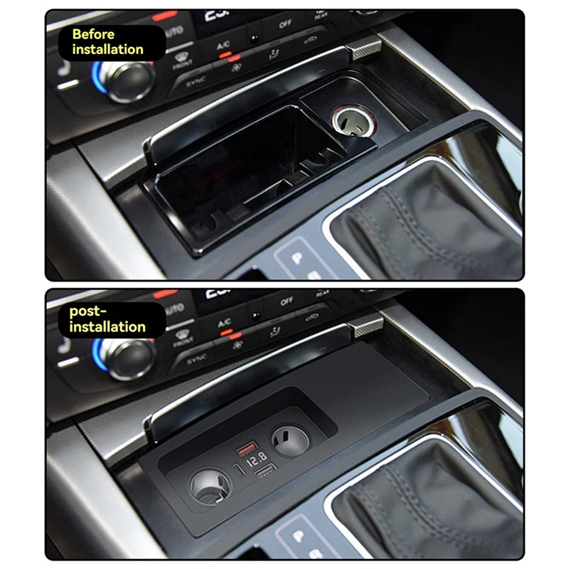 

Pop 15W Wireless Charging Plate For Audi A6 C7 A7 S6 RS6 S7 RS7 2011-2018 Phone Charger Mobile Holder Usb Quick Charge Trim