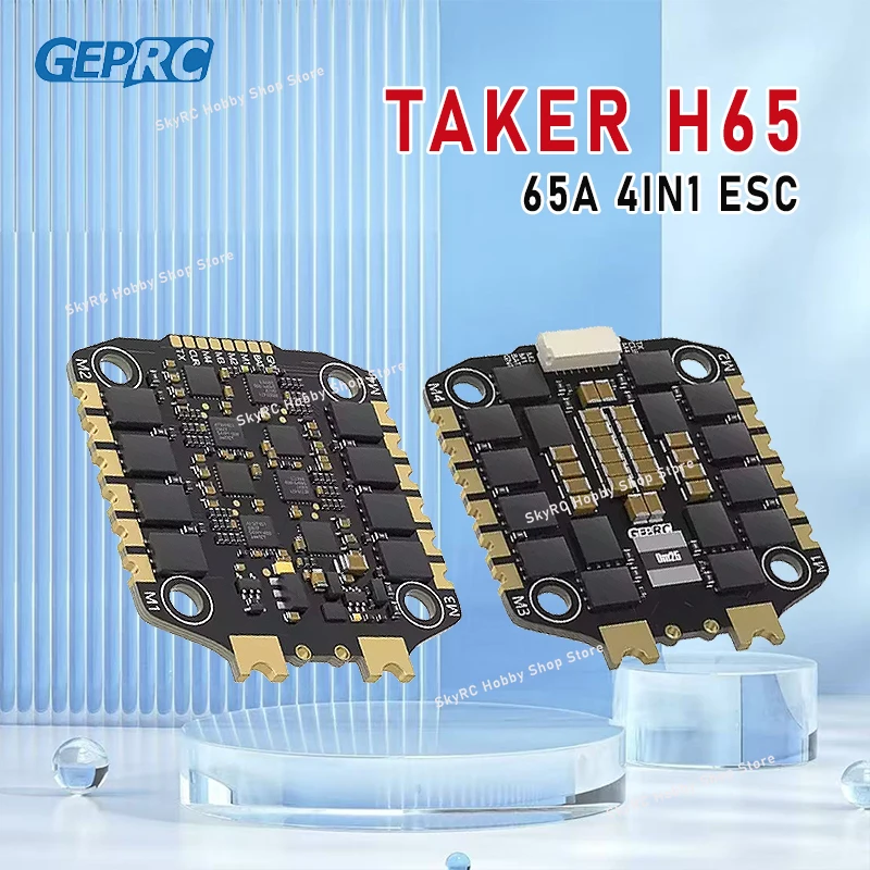 

GEPRC TAKER H65_8S_32Bit 65A 4IN1 ESC 3-8S Lipo Dshot 150/300/600 15,8 г AM32 Поддержка MOZ7 V2 WTFPV Long Range 7 дюймов