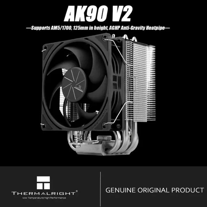 

Thermalright Assassin King 90 V2 Воздушный охладитель процессора высотой 125 мм, 5 тепловых трубок AGHP Антигравитационная тепловая трубка