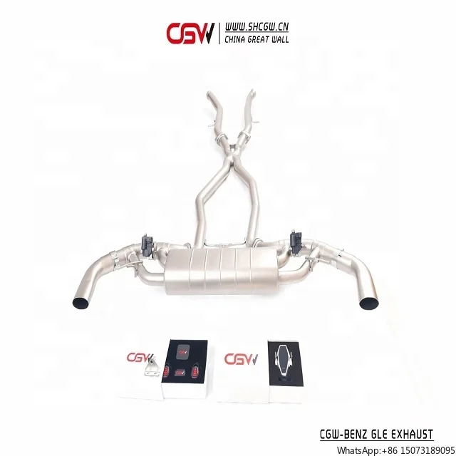CGW Muffler Catback Tips with Gesture Valve Control for GLE 320 400 450 Active Sound Exhaust