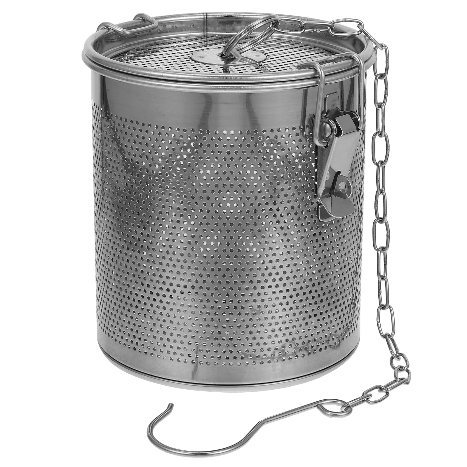 

Stainless Steel Brine Basket Spice Strainer Fine Mesh Filter for Tea Soup Braised Pork Long Chain Detachable Easy Clean Kitchen