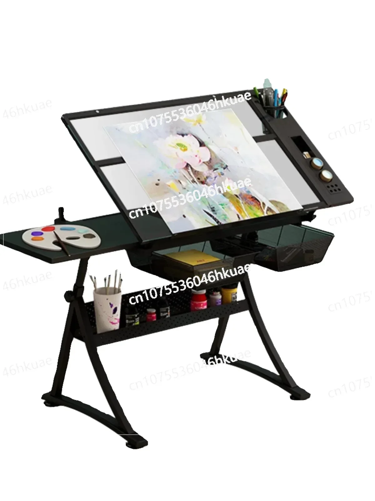 Table Desk Oil Painting Art Painting Design Architect Glass Drawing Table Lifting Angle-adjustable Painting