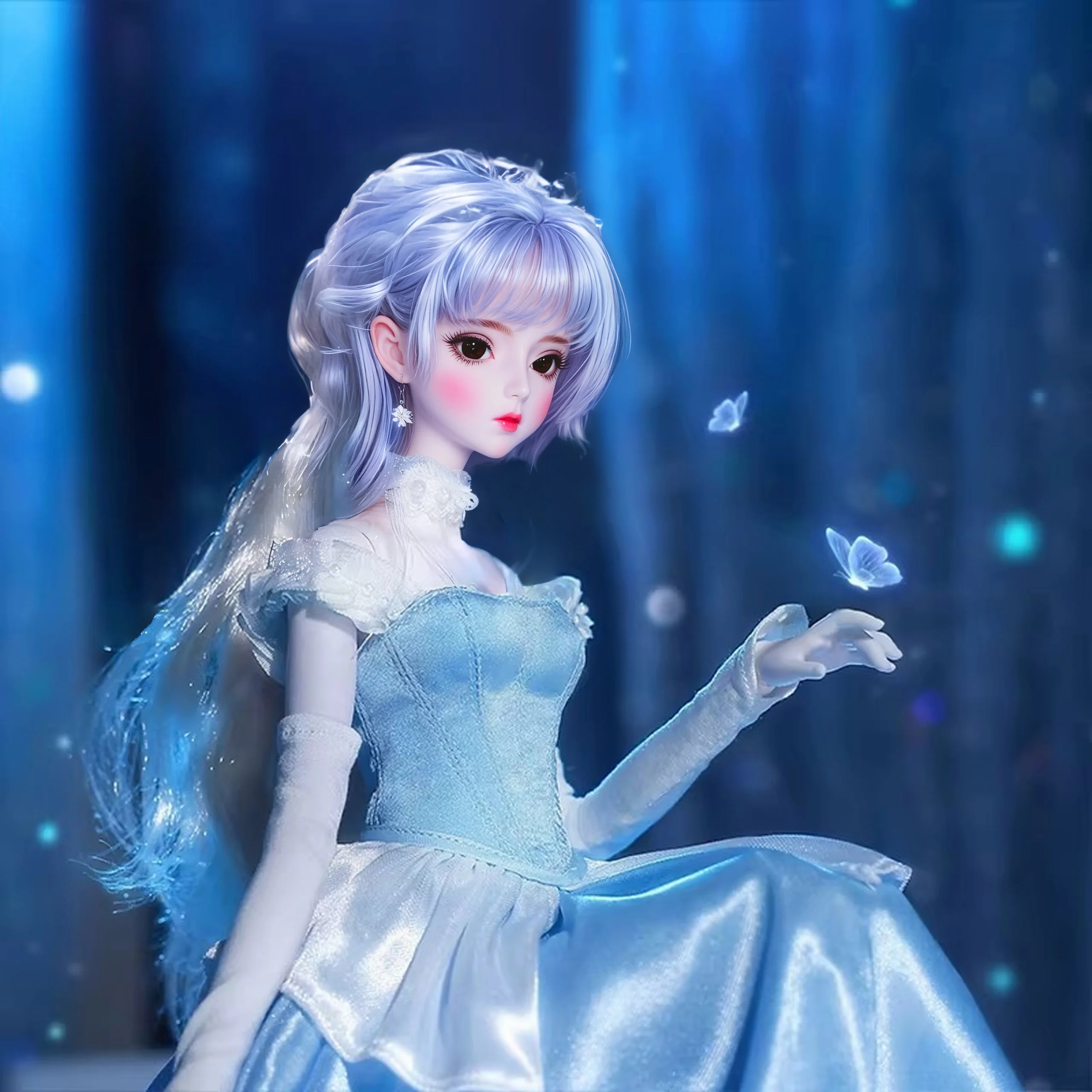 

Кукла DBS 1/3 BJD Dream Fairy с механическими суставами, в комплекте: случайный парный парик, глаза, одежда, обувь, набор AI MSD SD, игрушка-подарок