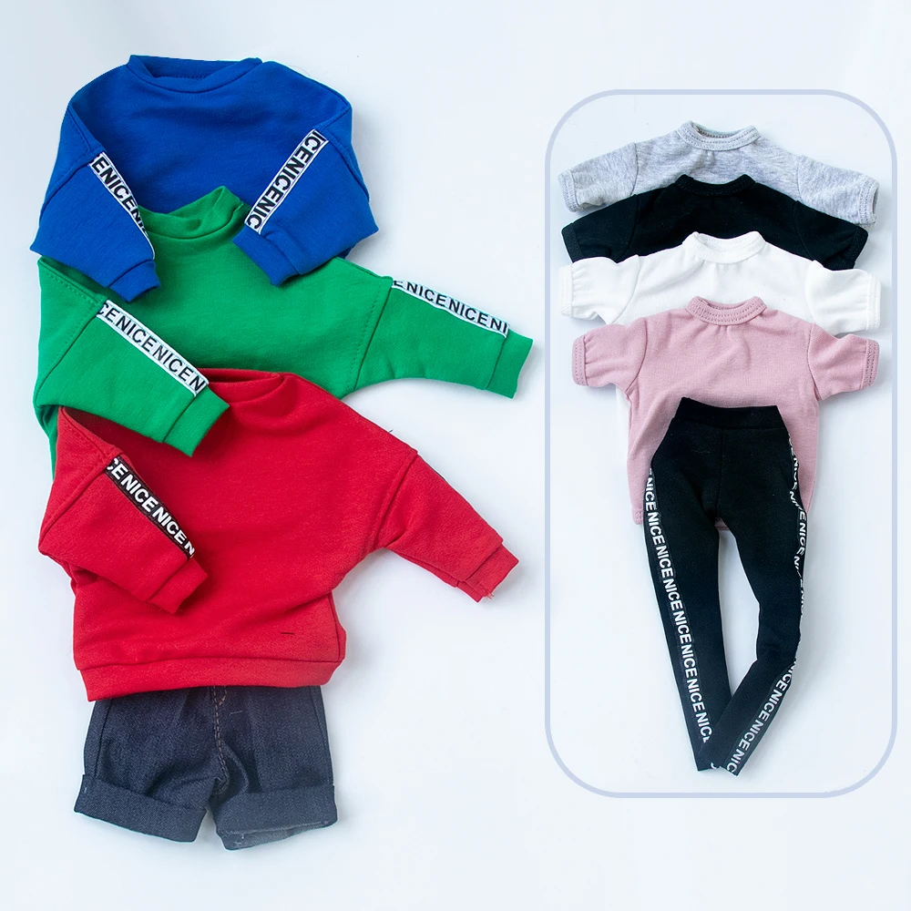 1/3 1/4 1/6 bjd 服 sd 人形服カジュアルショーツセータージーンズジーンズ男性と女性の tシャツ bjd 人形氷服アクセサリー