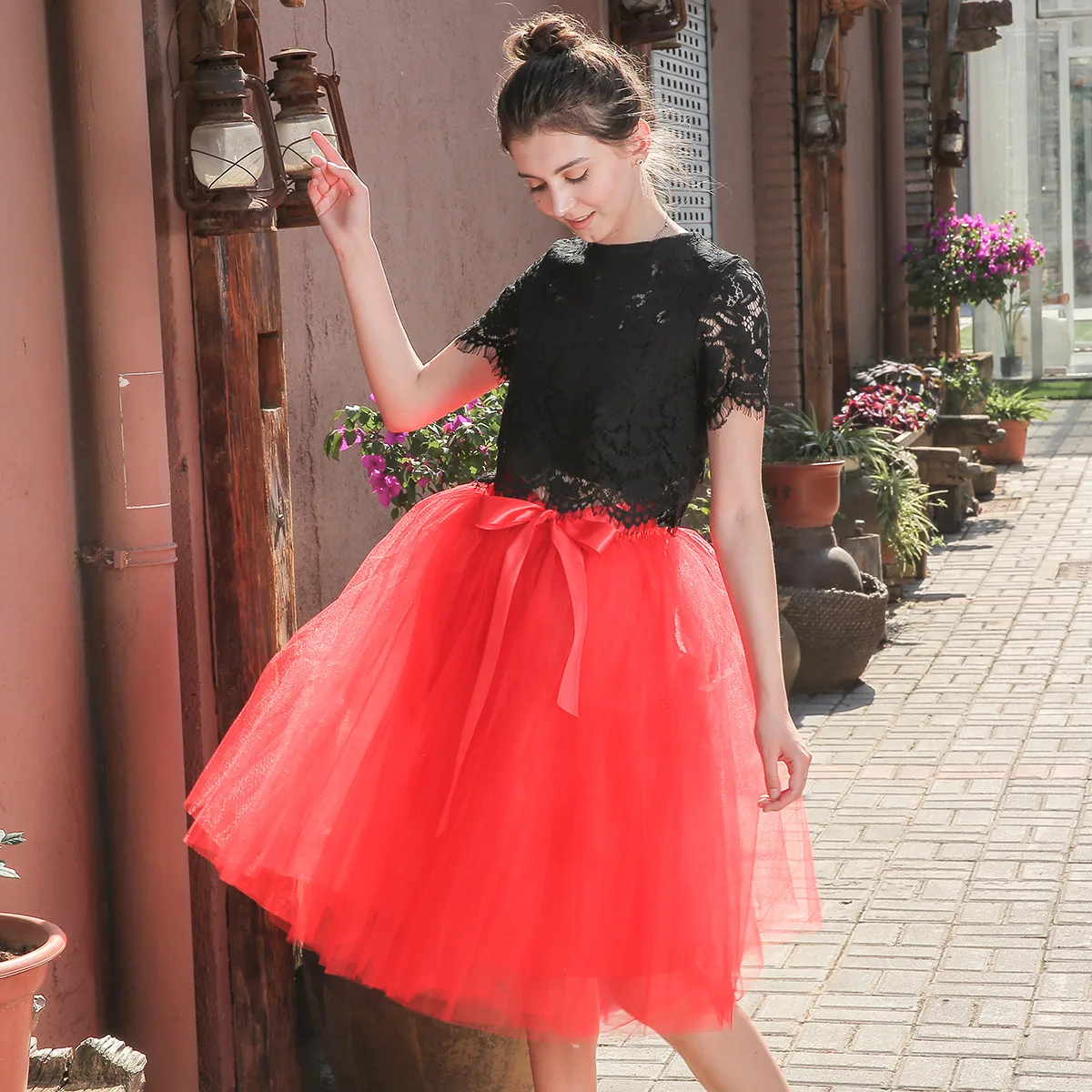 Multicolor 6-layer 65CM Mesh Skirt Ballet Tutu Skirt 4 Meters Oversized Bridesmaid Gauze Skirt Petticoat Underskirt  Underskirts