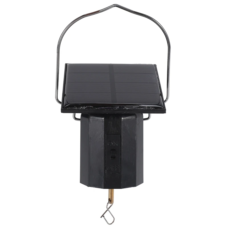 Wind Spinner Motor Solar Hanging Display Motor Rotating Solar Energy Wind Spinner Motor Rotatable Hook For Wind Chimes