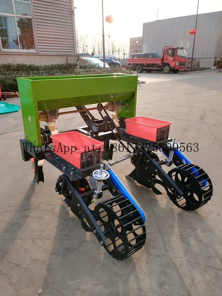 Corn Seeder Walking Tractor Four Wheel Micro Tiller Double Row New Soybean Precision Sowing And Fertilization Integrated