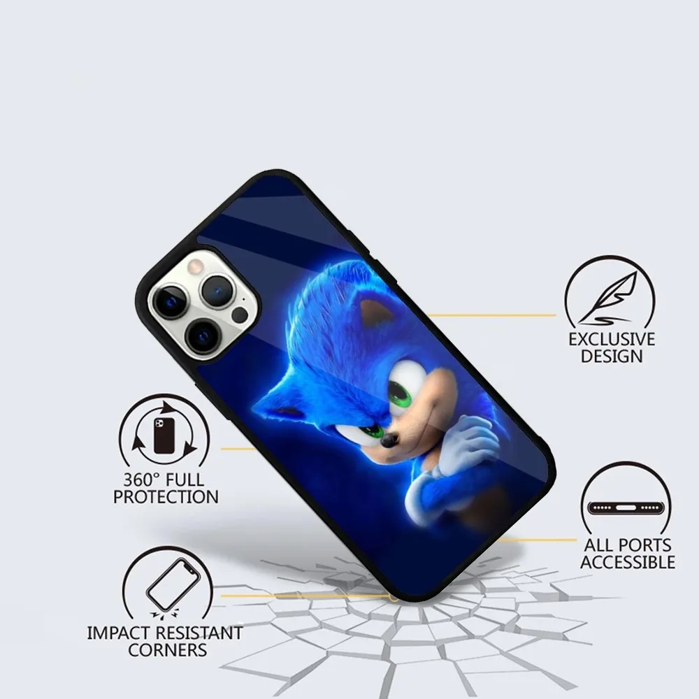 The HedgehogS S-SonicS   Phone Case For iPhone 16,15,14,13,12,11,Plus,Pro,Max Mini Magsafe Magnetic Wireless Charging